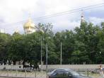 С Московского проспекта монастырь почти не видно.