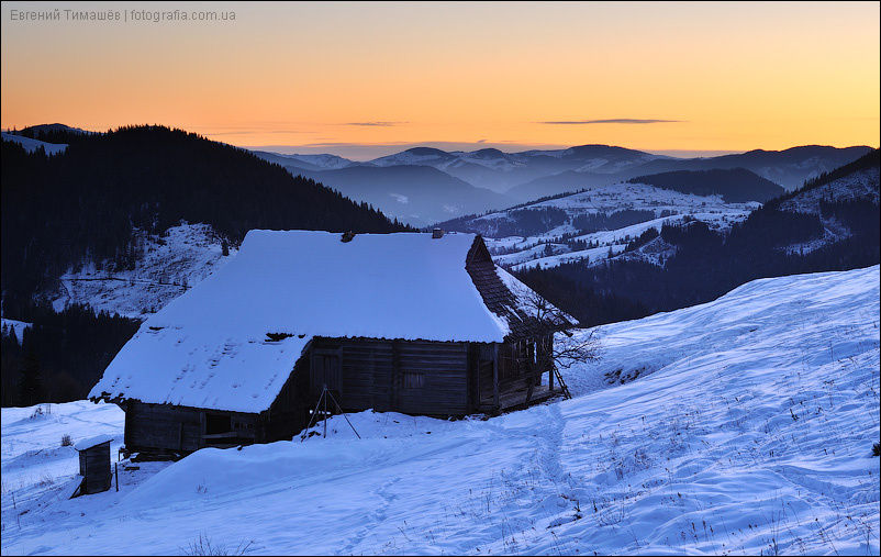 Зимние Карпаты Дземброня, Украина