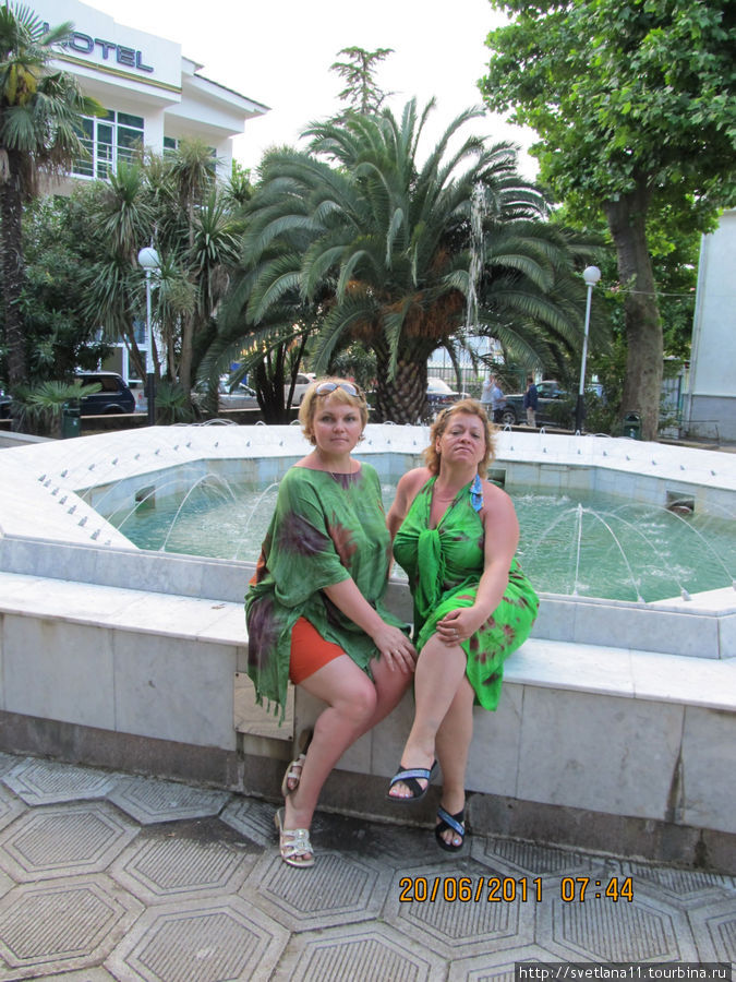две зеленые лягуськи.... путешественницы Гагра, Абхазия
