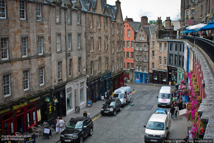 а снаружи, на улицах многоуровневого и плотнозастроенного города, намного интересней) Эдинбург, Великобритания