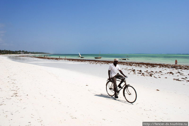 Белые пляжи далекого острова Остров Занзибар, Танзания
