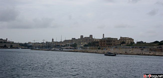 Вид на город Гзира Валлетта, Мальта
