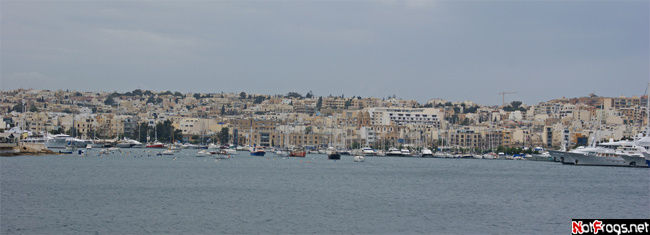 Панорама порта Marsamxett Валлетта, Мальта