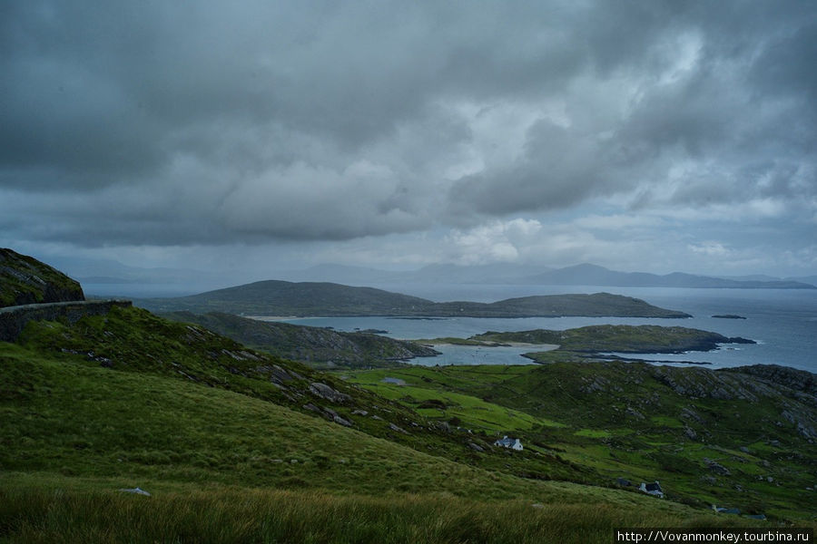 Вид с горы Beenarourke: Abbey islands Корк, Ирландия