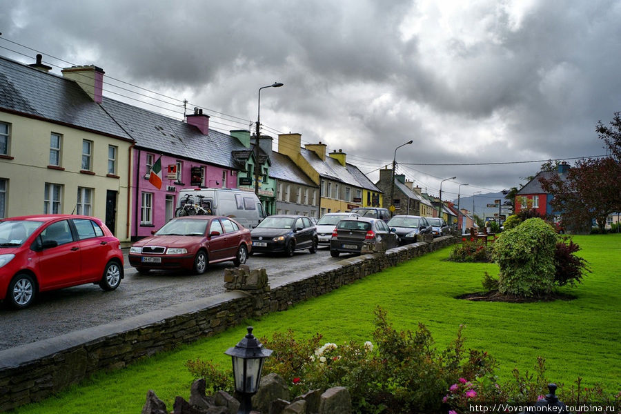 Sneem, знаменитые пробки на Кольце Керри Корк, Ирландия