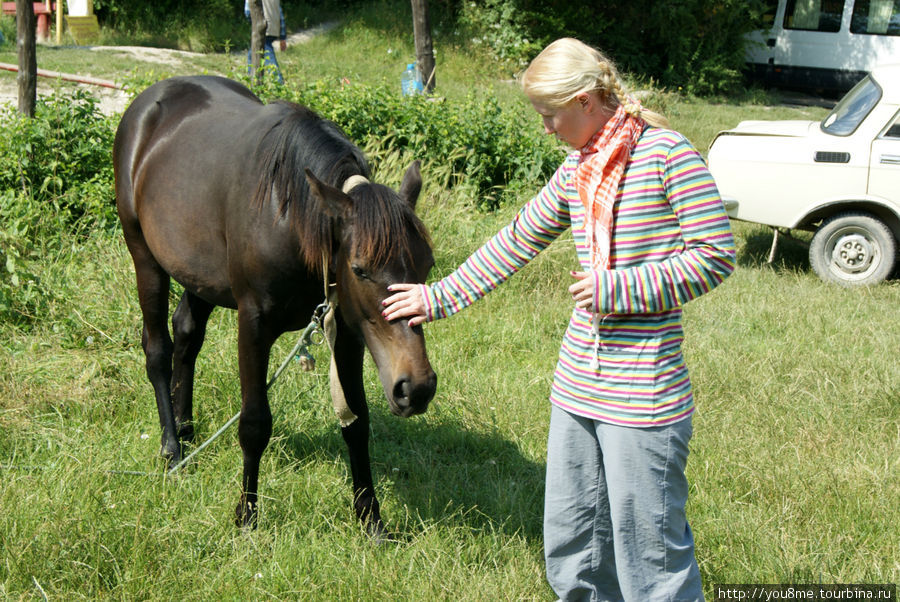 Зоя и лошадка Евпатория, Россия