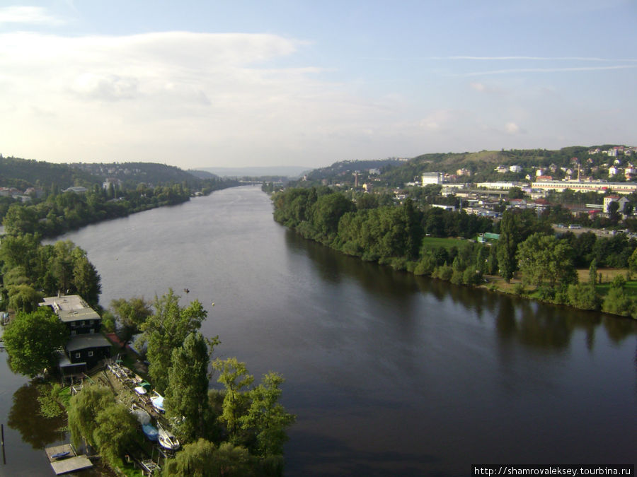 Панорама реки Влтава Прага, Чехия