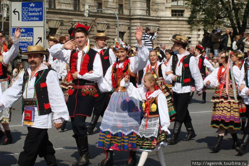 Гости праздника из соседних стран Мюнхен, Германия