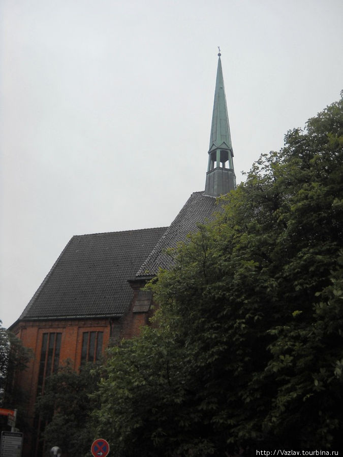 Силуэт церкви Киль, Германия