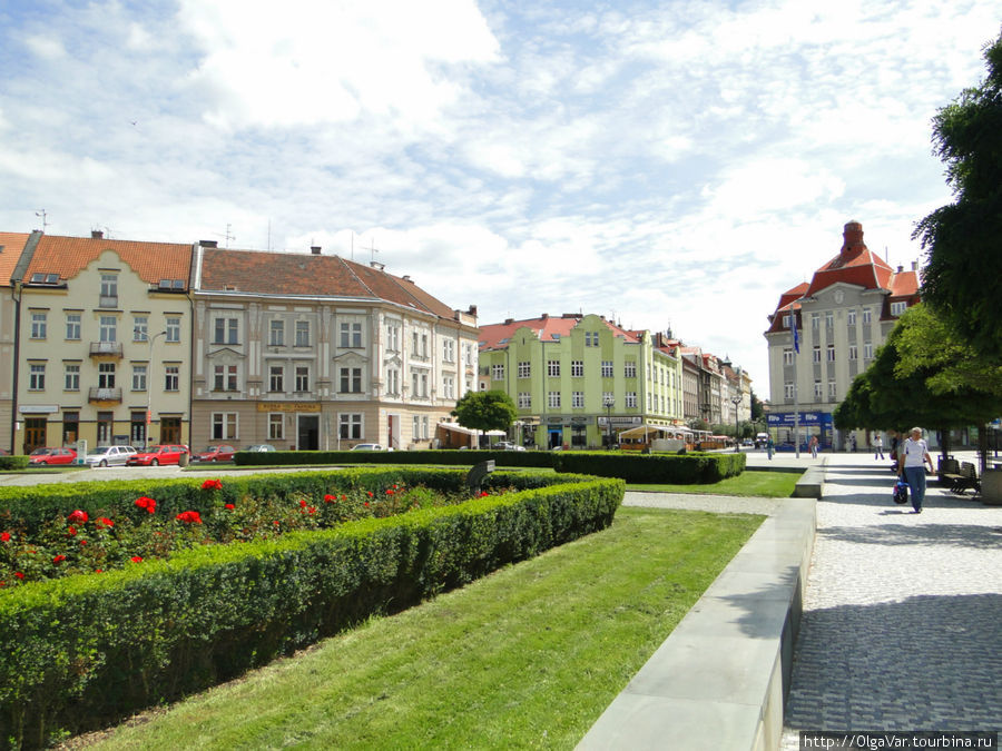 Новая часть города Градец-Кралове, Чехия