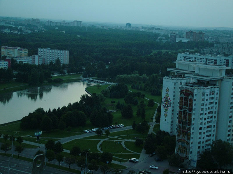 Вид со смотровой площадки Национальной библиотеки Минск, Беларусь