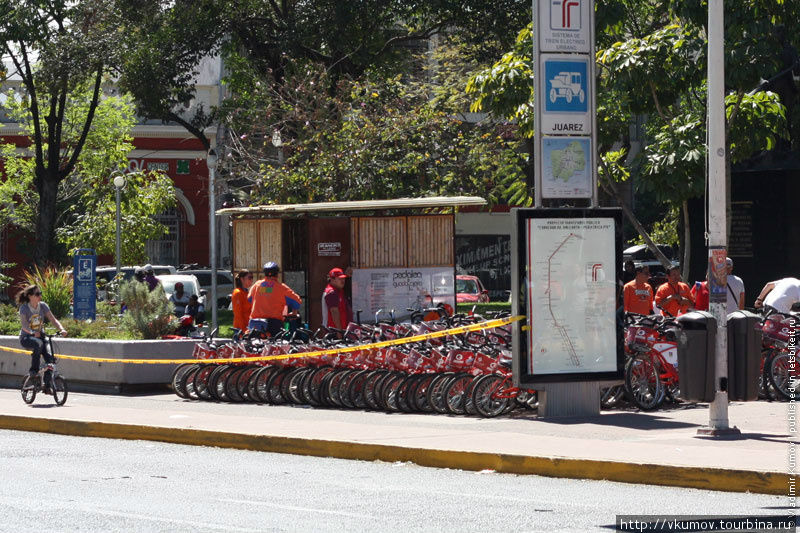 Если велосипеда нет, его можно взять в прокат. Гвадалахара, Мексика