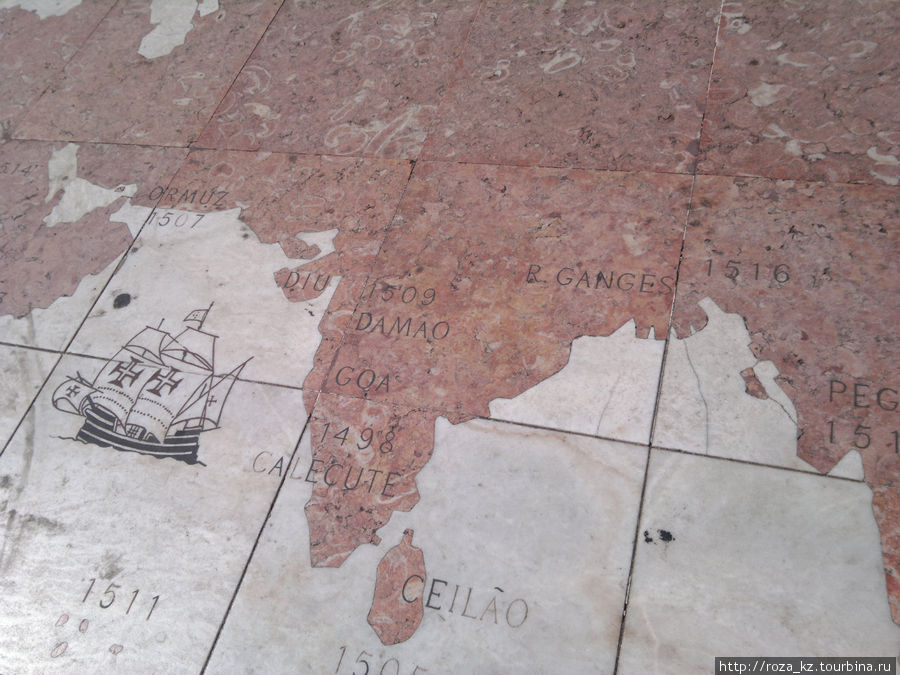 Большая карта мира, которая не бросается в глаза Лиссабон, Португалия