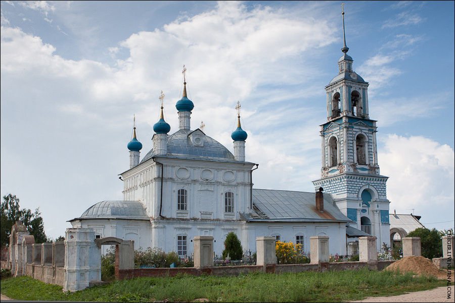 Церковь в Городищах на Плещеевом озере Переславль-Залесский, Россия