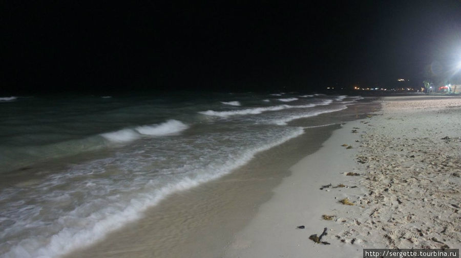 Ночной пляж Боракая Остров Боракай, Филиппины