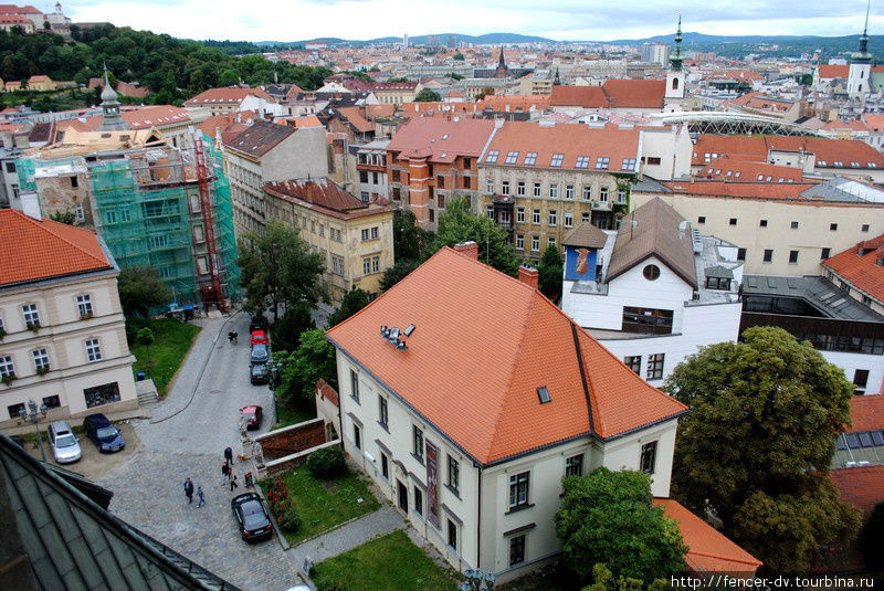 Красные крыши старого Брюне Брно, Чехия