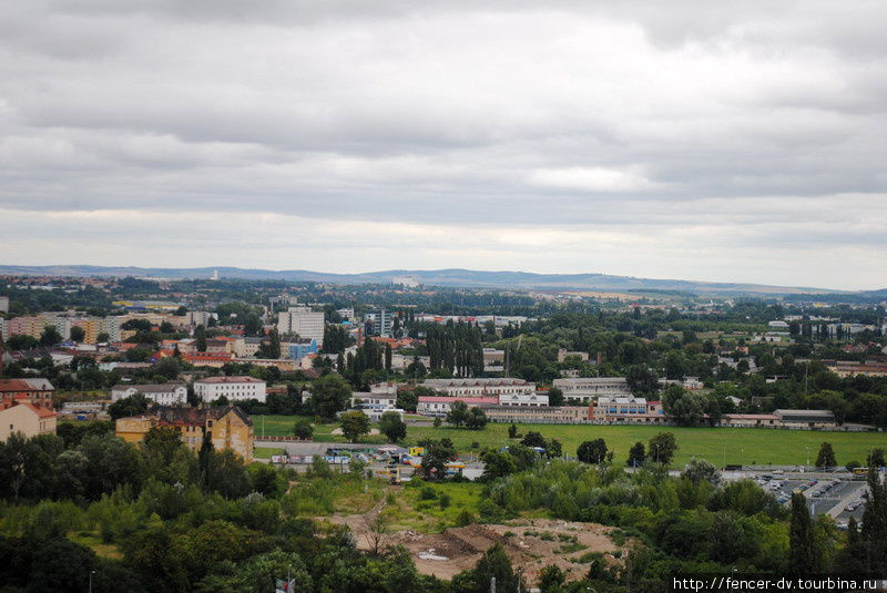 Красные крыши старого Брюне Брно, Чехия