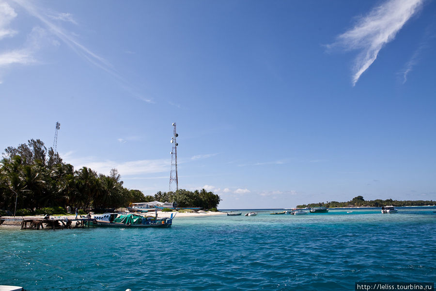 Деревня на на острове (Мальдивы) Мальдивские острова