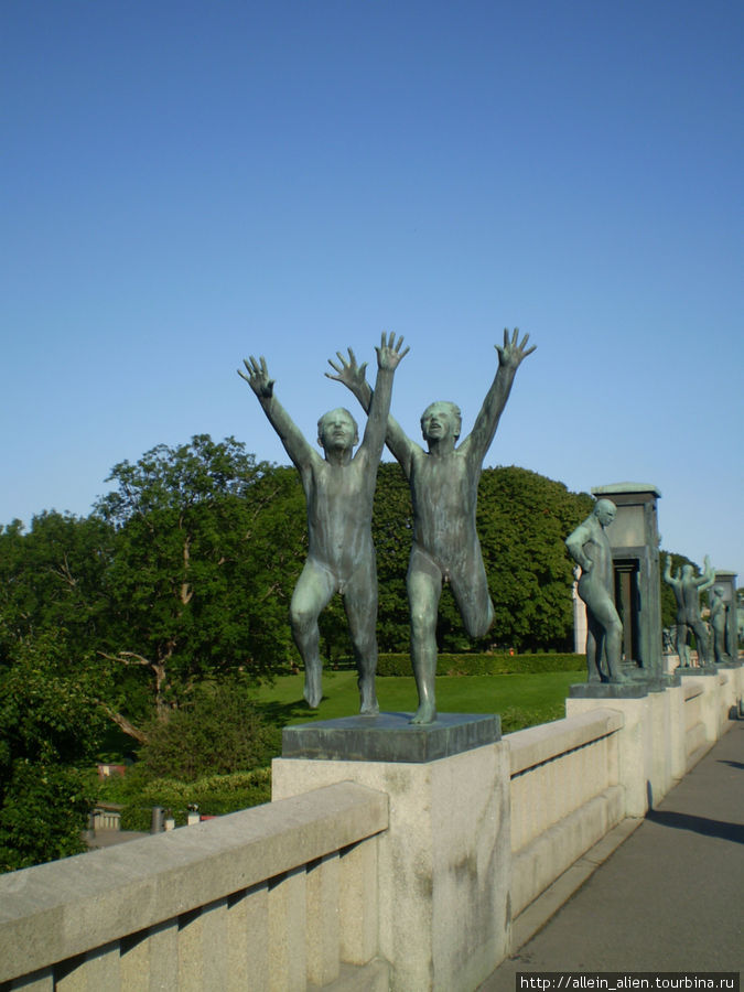 Осло, Парк скульптур талантливого и невероятно плодотворного скульптора Вигеланда Норвегия