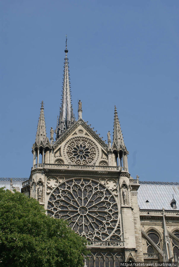 Собор Парижской Богоматери (вид  с Сены) Париж, Франция