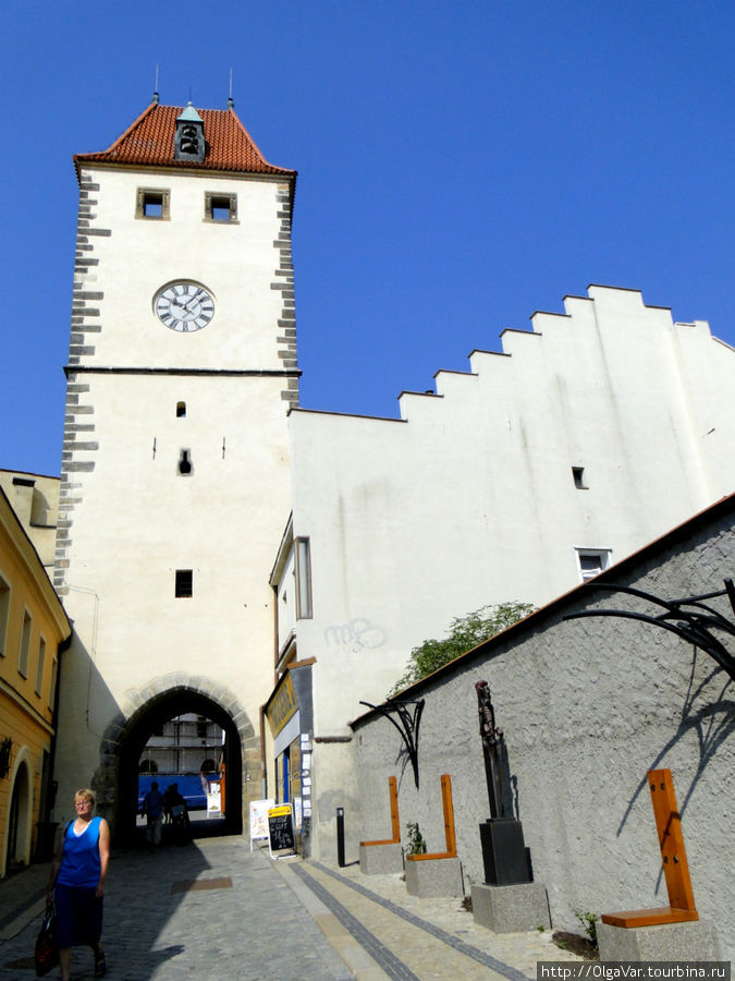 Пражские ворота — мы в старом городе Мельник, Чехия