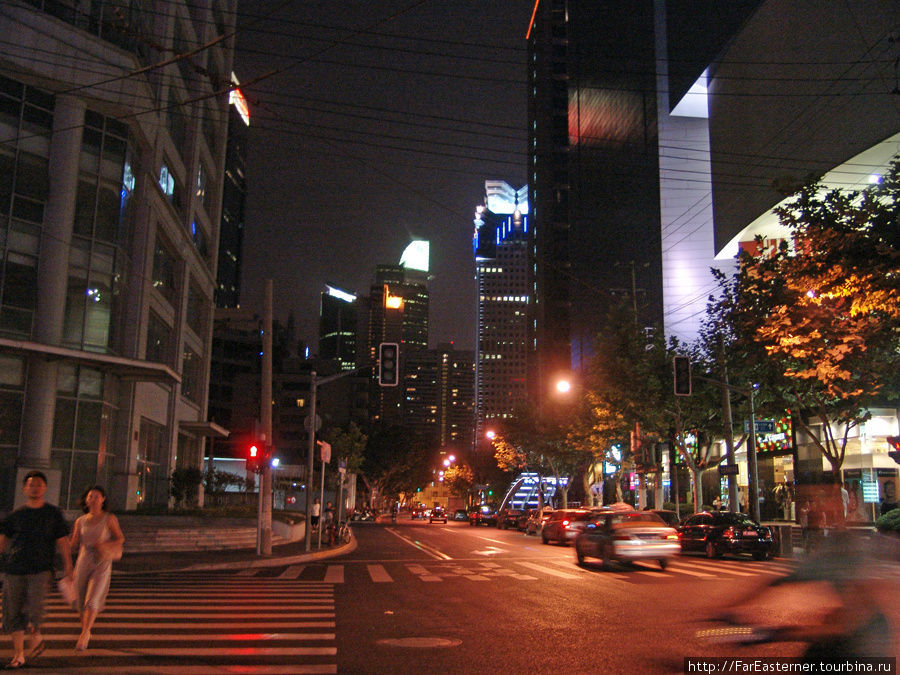 Ночной Шанхай Шанхай, Китай