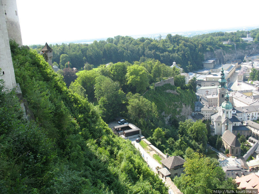 Зальцбург с крепости Хоэнзальцбург Зальцбург, Австрия