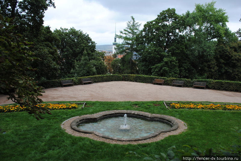 Парк замка Шпильберк Брно, Чехия