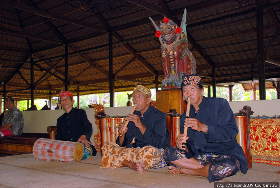 Профессиональные музыканты Санура. Бали, Индонезия