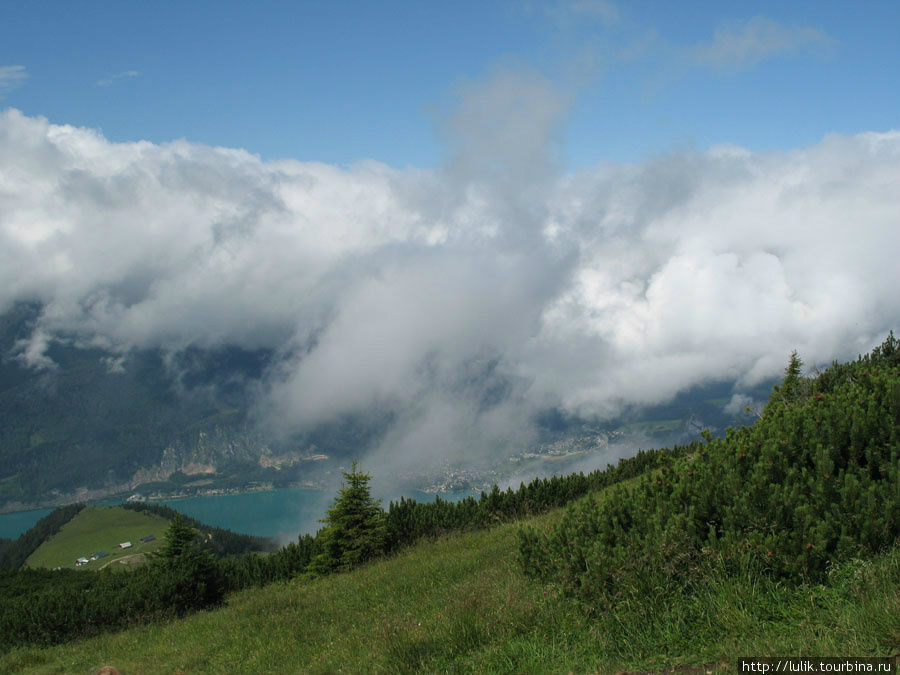 Виды с горы Шафберг Санкт-Вольфганг, Австрия
