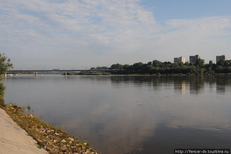 Главная польская река Варшава, Польша