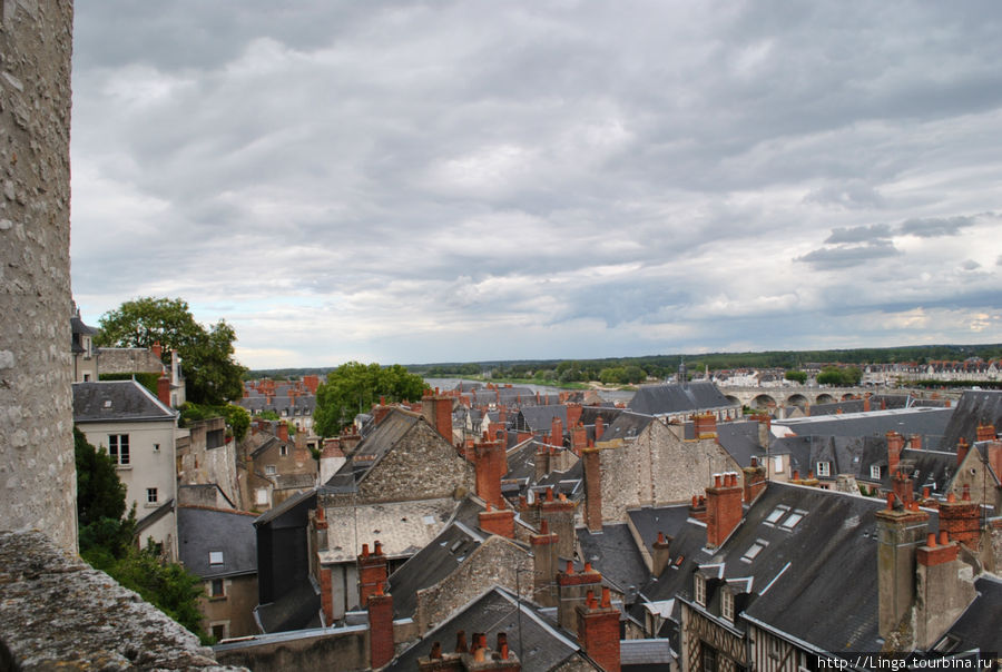Панорама Блуа с обзорной площадки замка. Блуа, Франция