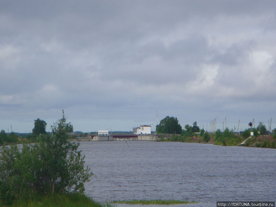 вид на шлюз Беломоро-Балтийского канала Беломорск, Россия