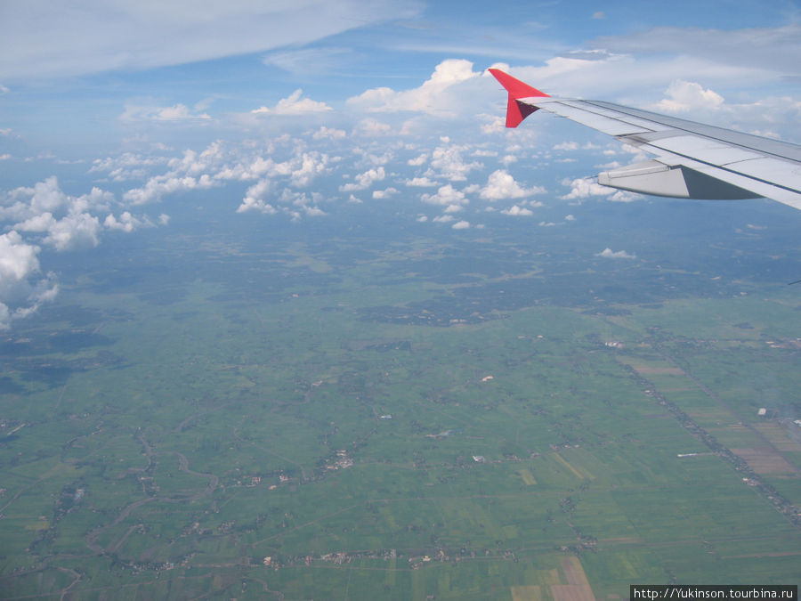 Малайзия из окна самолета Малайзия