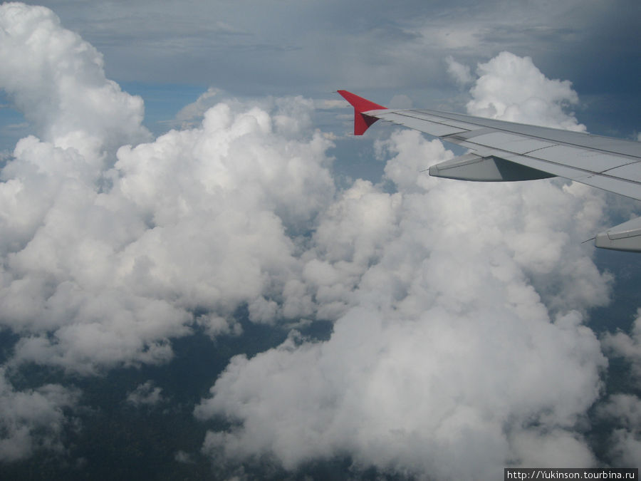 Малайзия из окна самолета Малайзия