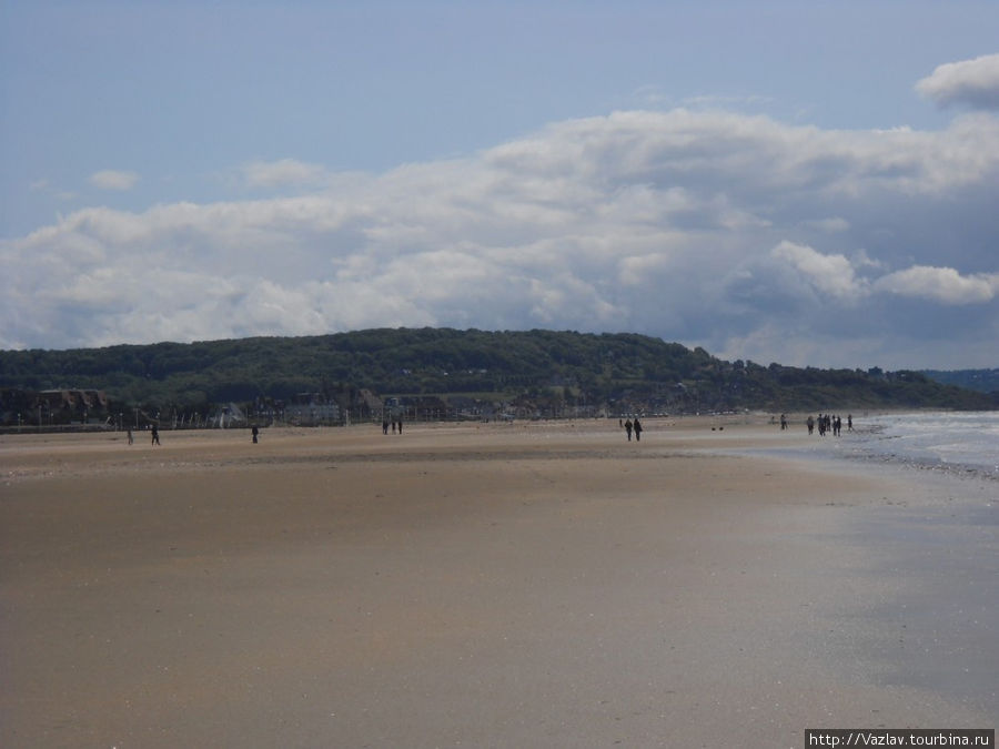 Панорама пляжа Довилль, Франция