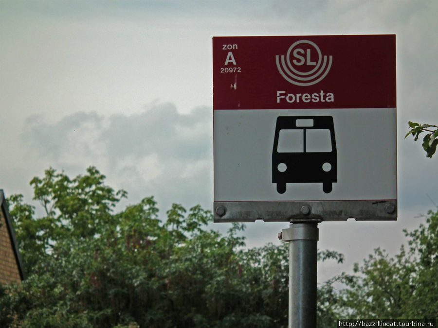 Вот так и называется остановка напротив Миллесгордена — FORESTA,тут же вездесущий Scandic,что характерно тоже Foresta :) Стокгольм, Швеция