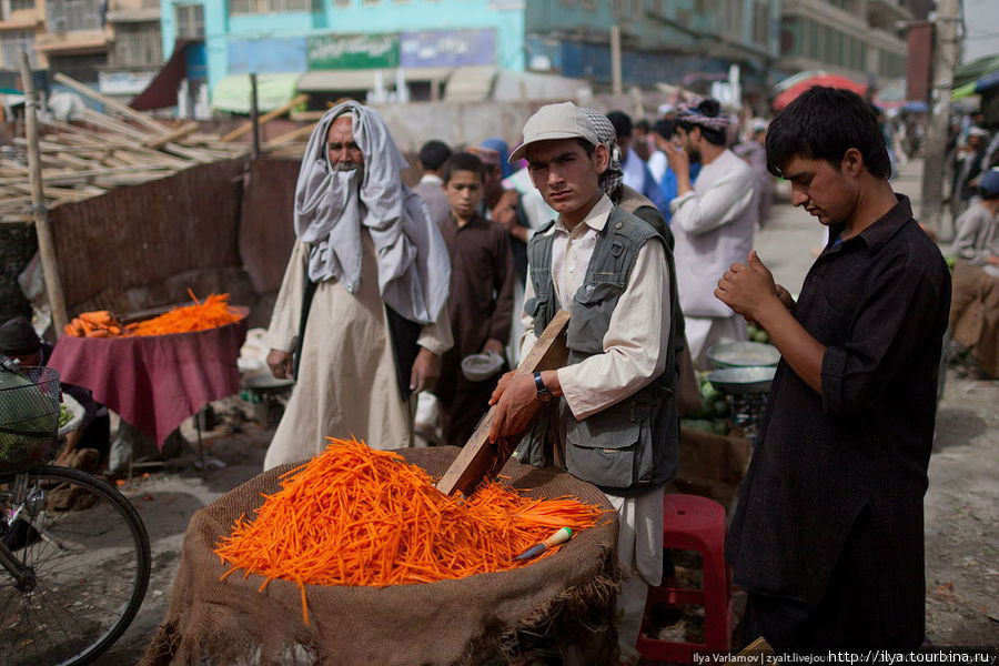 Яркая морковка. Мазари-Шариф, Афганистан