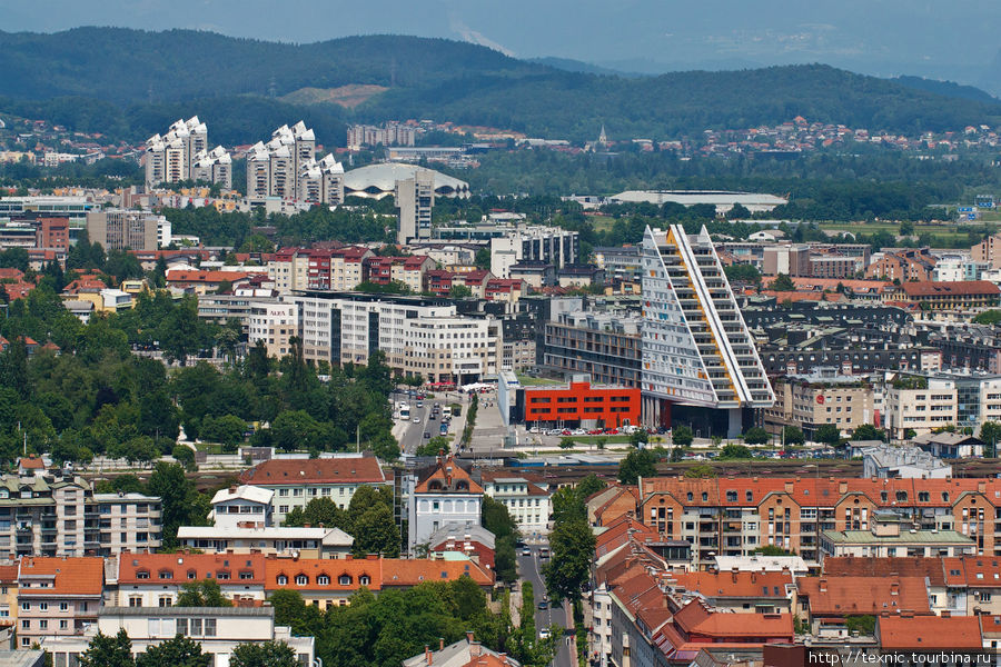 Где-то там — советская застройка Любляна, Словения