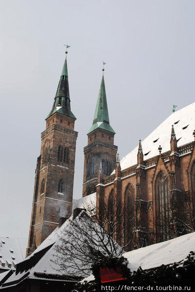 Церкви зимнего Нюрнберга Нюрнберг, Германия
