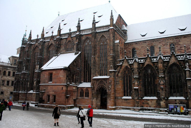 Церкви зимнего Нюрнберга Нюрнберг, Германия