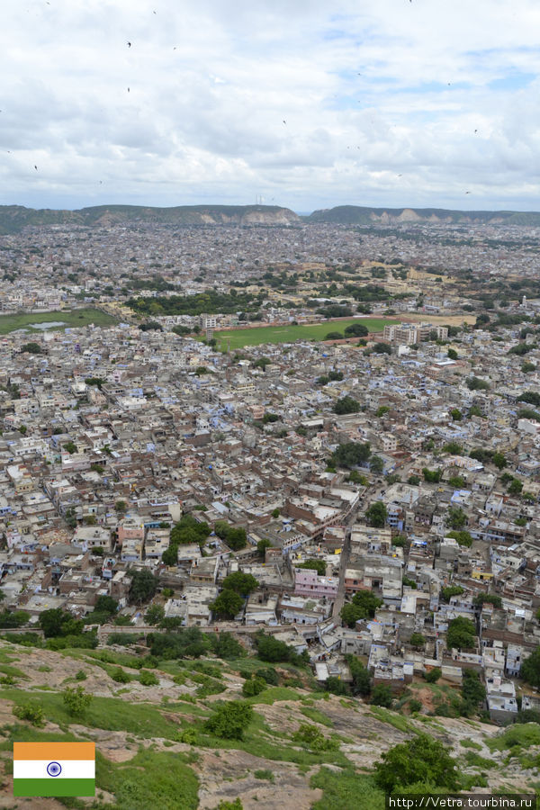 Джайпур, вид на город с форта Индия