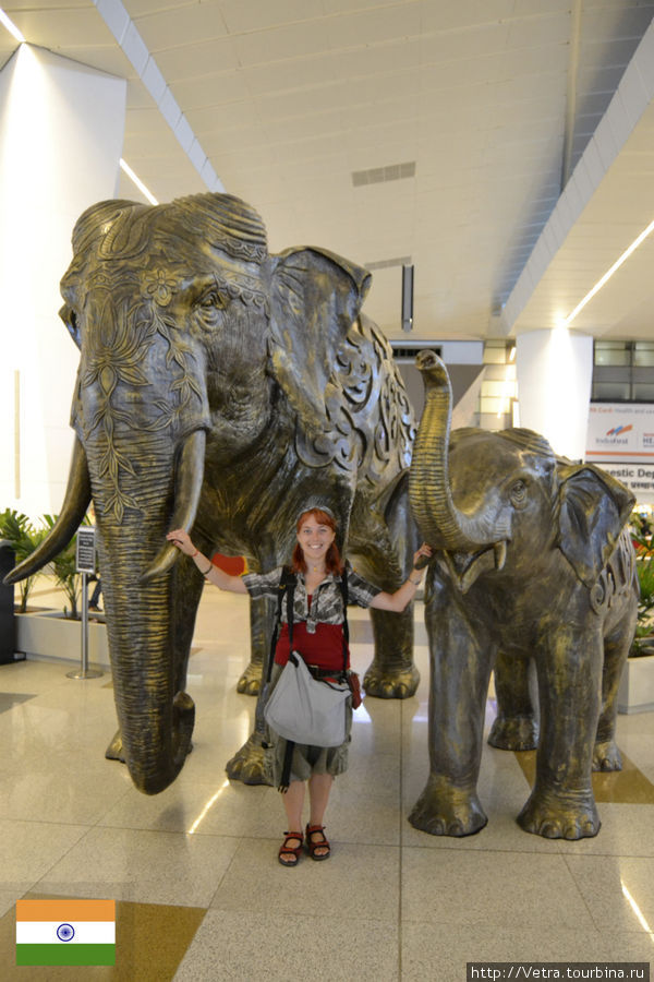 Дели, аэропорт. вот такие замечательные слоны! =) Индия