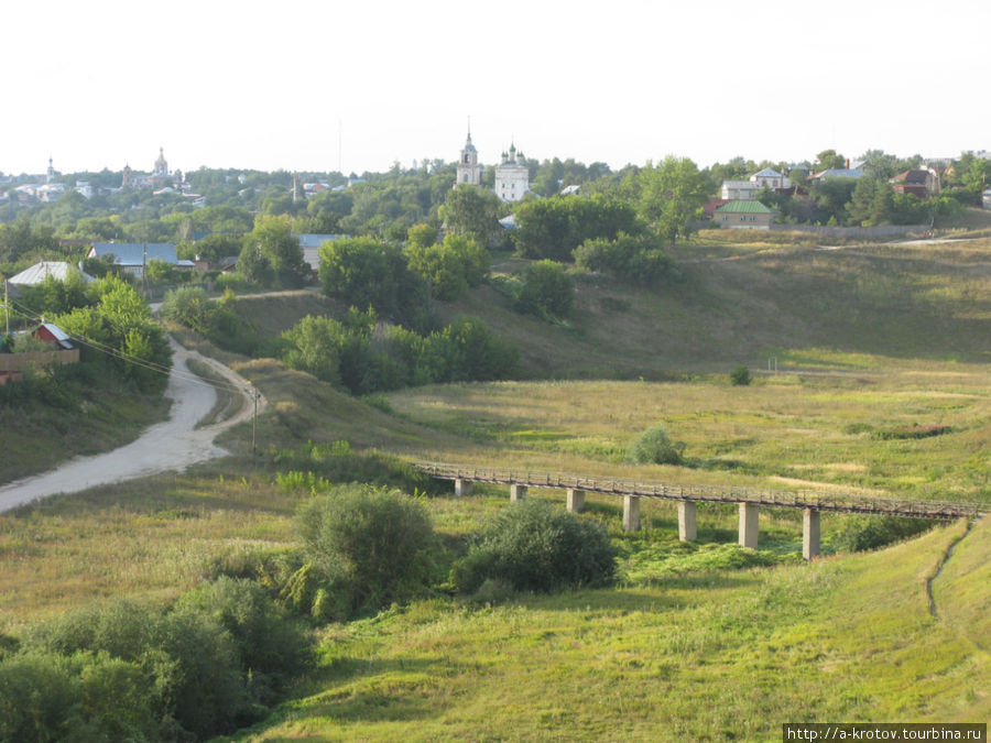Вид города (на берегу реки ОКА) Касимов, Россия