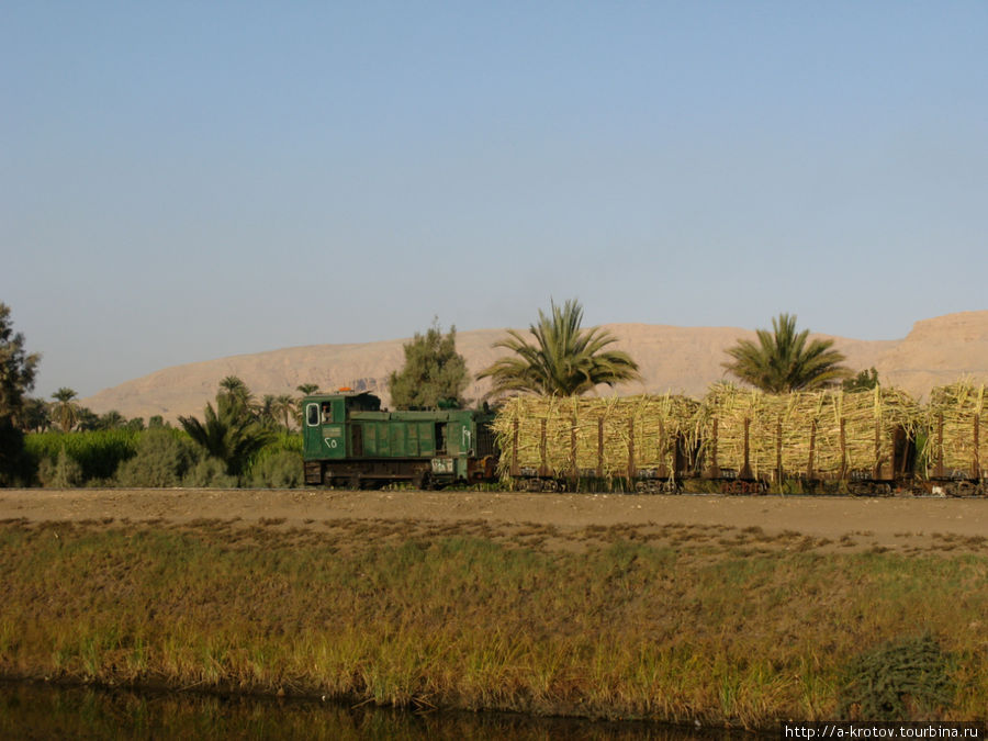 Узкоколейная железная дорога на юге Египта Луксор, Египет