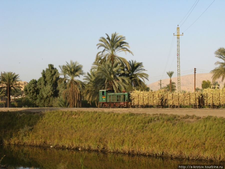 Узкоколейная железная дорога на юге Египта Луксор, Египет