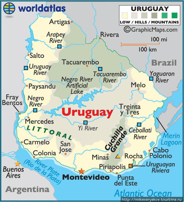 Уругвай - страна первого чемпионата мира по футболу Монтевидео, Уругвай