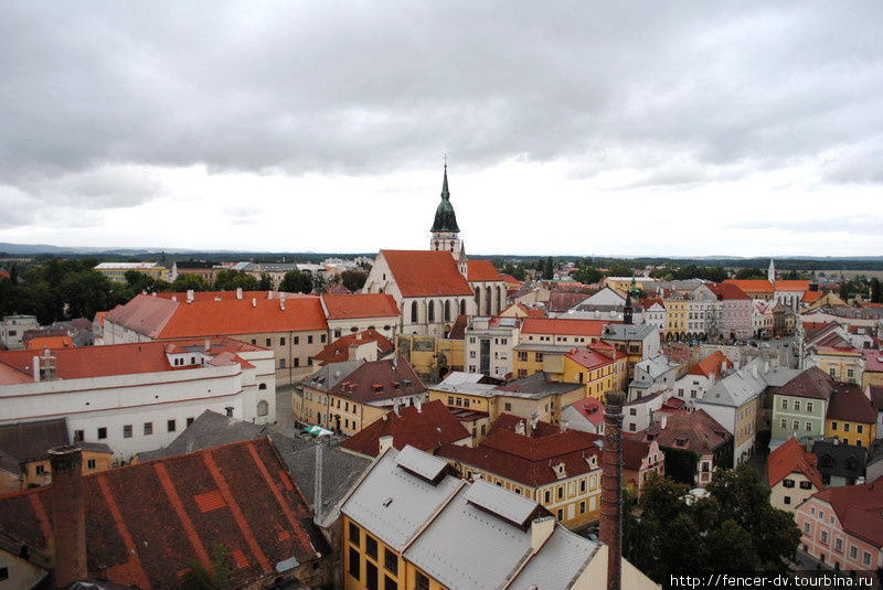 На этом фото уместилось примерно две трети всего 20-тысячного городка Йиндржихув-Градец, Чехия