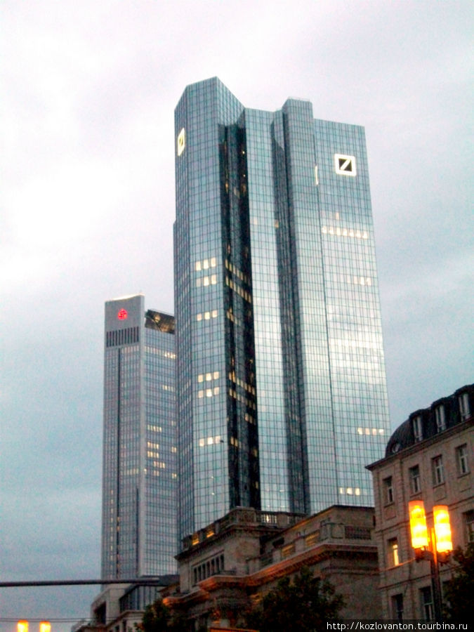 Deutsche Bank (158 м). Франкфурт-на-Майне, Германия