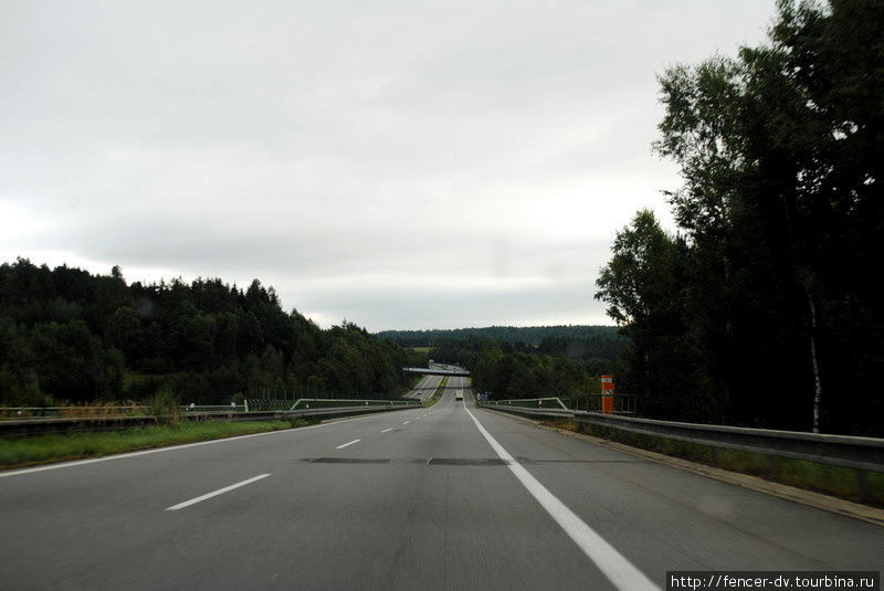 Крупные трассы в направлении Йиглавы тоже не сказать чтобы очень загружены Южночешский край, Чехия